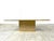 Brass and Travertine Coffee Table attributed to Fedam, 1970s For Sale - Image 4 of 12