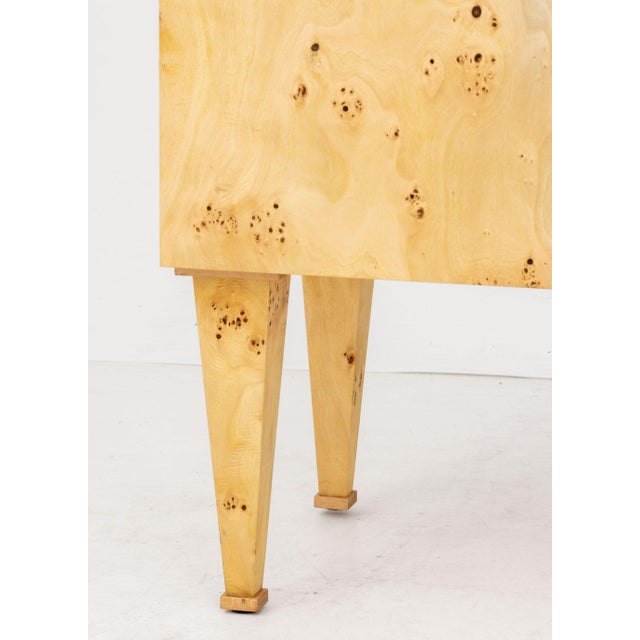 Early 21st Century Contemporary Burl Poplar Cabinet For Sale - Image 5 of 8
