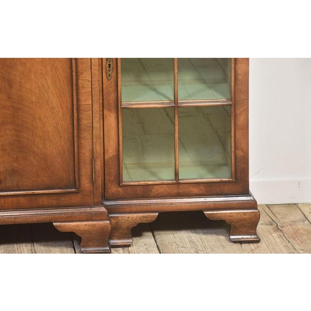 Antique Walnut Breakfront Bookcase, 1890s For Sale - Image 6 of 16