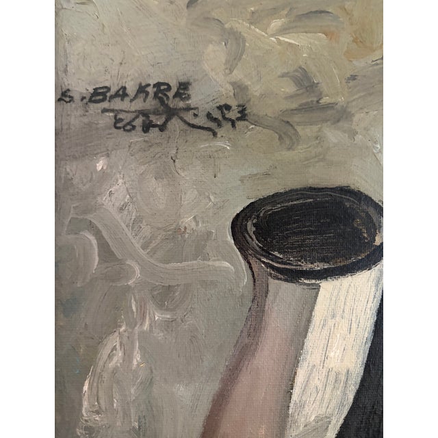 Sadanand K. Bakre Attributed (Indian, 1920-2007) Oil on Board Untitled Still Life For Sale - Image 4 of 6