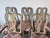 French Provincial 1970s Palm Beach Queen Anne–Style Carved Wood & Cane Dining Chairs — Set of 5 For Sale - Image 3 of 12