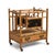 Brown 19th-C. English Burnt Bamboo & Grasscloth Chinoiserie Magazine Rack or Canterbury For Sale - Image 8 of 8