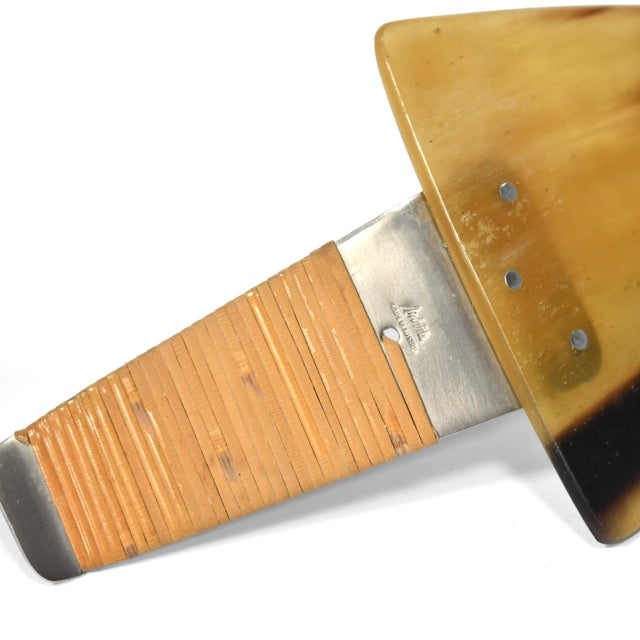 1960s Carl Auböck Horn Cake Server For Sale In Chicago - Image 6 of 8