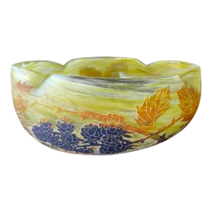 Antique Daum Nancy Bowl, Signed