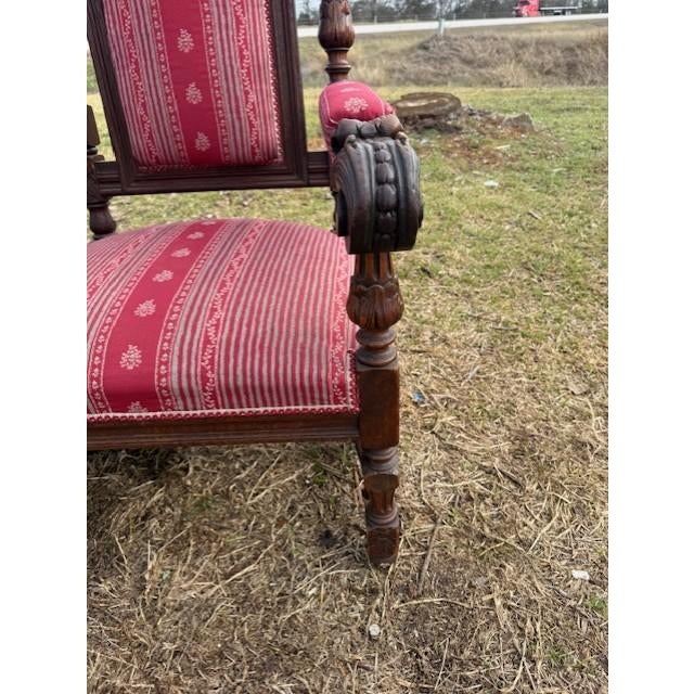 Large 18th Century French Renaissance Solid Walnut Armchair- A Pair For Sale - Image 16 of 18