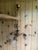 Early 20th Century Antique Arts & Crafts Brass 3-Light Chandelier c.1908–1915 | Bryant Sockets | Original Etched Glass Shades For Sale - Image 5 of 7