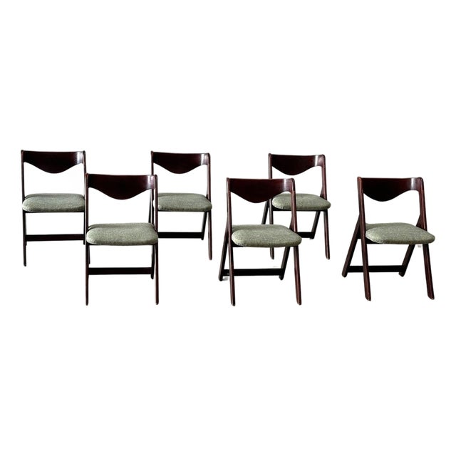 Mid-Century Italian Dining Chairs, 1960s, Set of 6 For Sale
