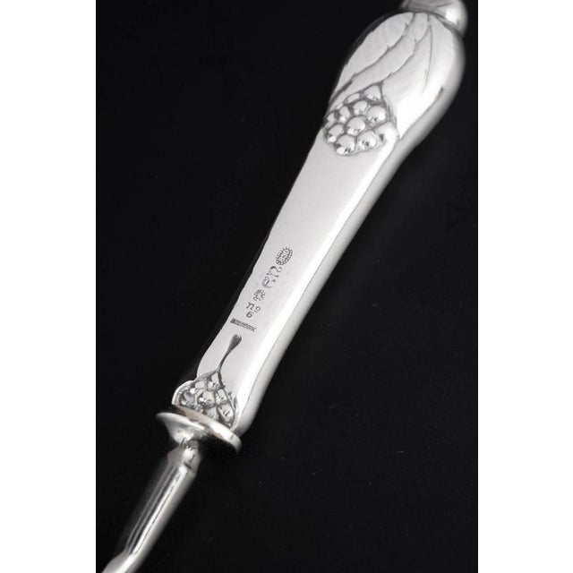 Cheese Slicer in Silver and Stainless Steel by Evald Nielsen, 1920s For Sale - Image 4 of 6