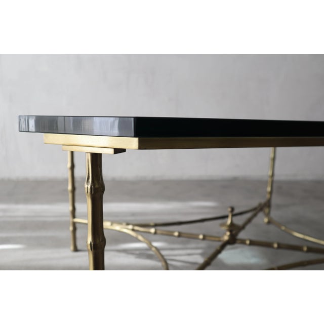 Ornamental & Decorative Materials Maison Bagues Faux Bamboo Coffee Table For Sale - Image 7 of 8