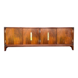 1970s Brown Saltman Mid-Century Modern Walnut Credenza For Sale