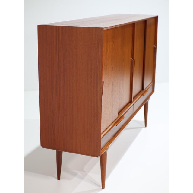 Model 13 Highboard in Teak by Gunni Omann for Omann Jun, Denmark, 1960s For Sale - Image 16 of 18