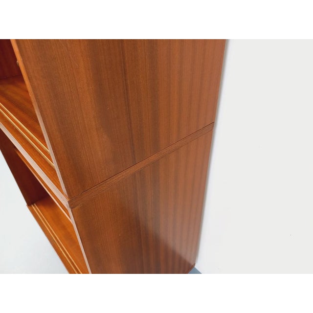 Vintage Teak-Style Mahogany Bookcase, 1960s For Sale - Image 12 of 15