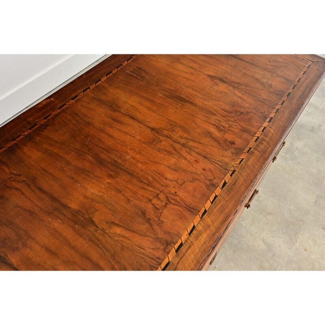 Wood Italian 19th Century Two-drawer Inlay Commode For Sale - Image 7 of 13