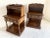 Traditional Pennsylvania House Pair of Unique Tiered Solid Oak Nightstands American Traditional With Colonial Style Vintage Excellent Vintage Condition For Sale - Image 3 of 16