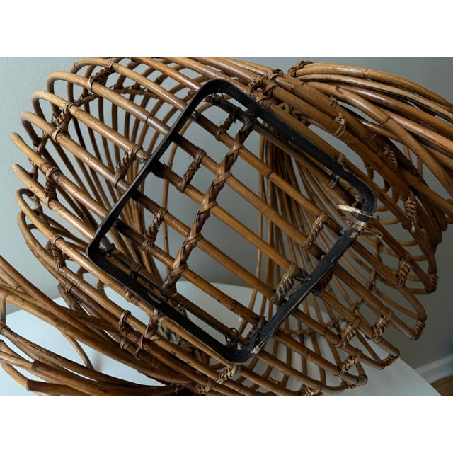 Late 20th Century Abstract Reed Sculpture Stunning Large Japanese Style Rattan For Sale - Image 10 of 10