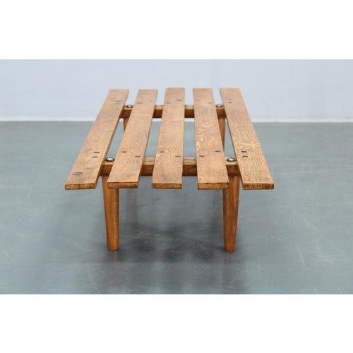 Wooden Flower Pot Bench, Former Czechoslovakia, 1970s For Sale - Image 6 of 11