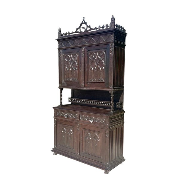 Gothic Dining Cabinet, 1900s For Sale - Image 9 of 9