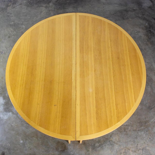 Late 20th Century Scandinavian Modern Oak Dining or Conference Table by Thygesen and Sorensen for Magnus Olesen and Rudd International For Sale - Image 9 of 18