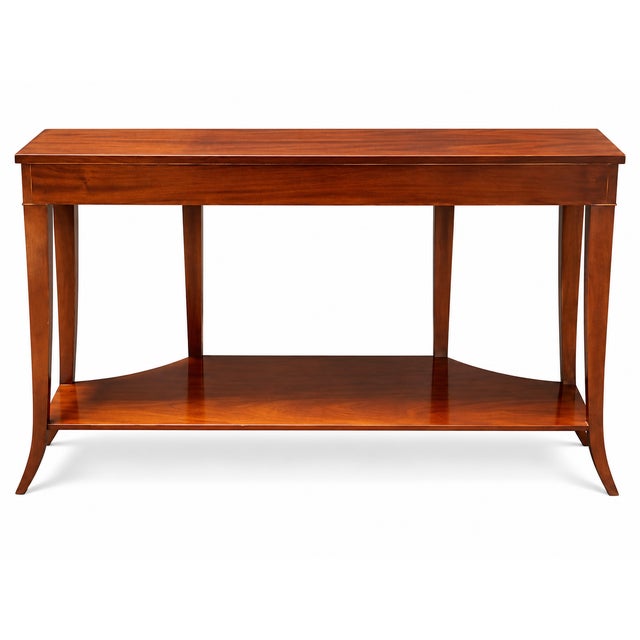 2000 - 2009 Barbara Barry for Baker Furniture Modern Mahogany Console Sofa Entryway Table For Sale - Image 5 of 5