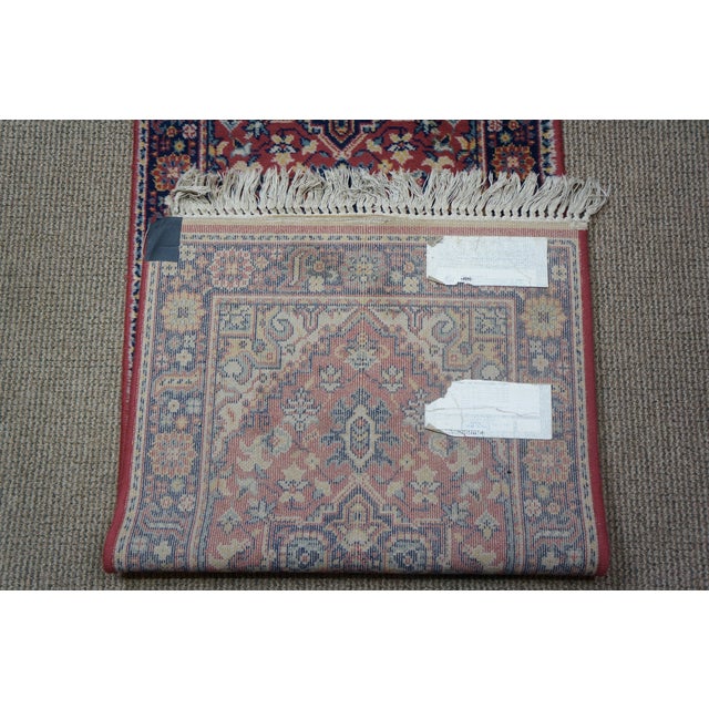 Vintage Kismet 100% Wool Geometric Rug Runner Carpet Mat 26" X 104" For Sale - Image 9 of 13