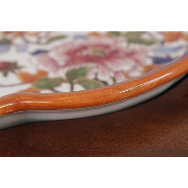 French Gien Louis XVI Tray Top Oval Side Table For Sale - Image 11 of 15