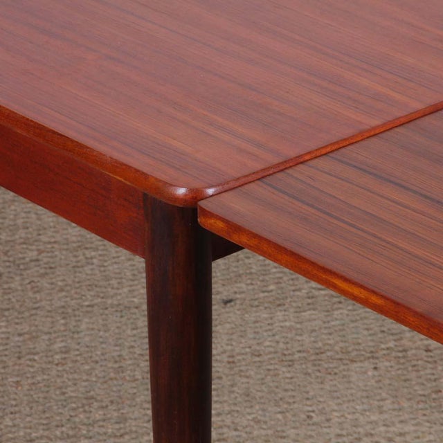 Rectangular Extendable Teak Dining Table, 1970s For Sale - Image 3 of 9