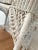 Vintage White Rectangular Wicker & Bamboo Desk, Console or Vanity With Glass Top, Drawer For Sale - Image 9 of 10