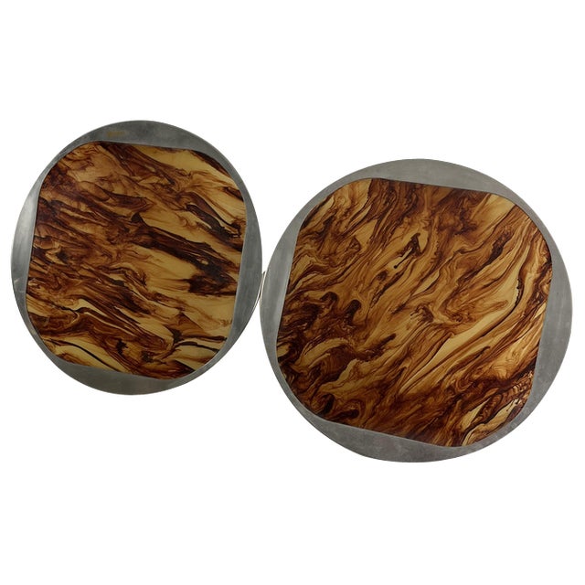 Mid-Century Italian Acrylic Trays, 1960s, Set of 2 For Sale