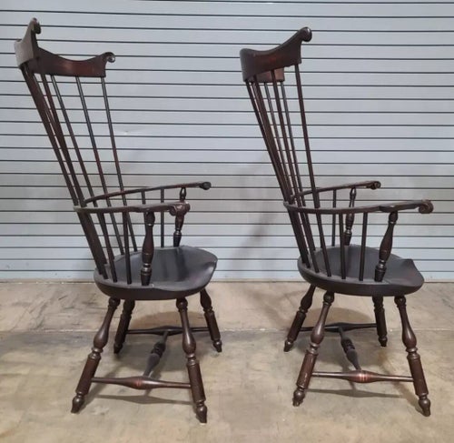 Late 20th Century Set of 10 Dimes Lancaster Comb-Back