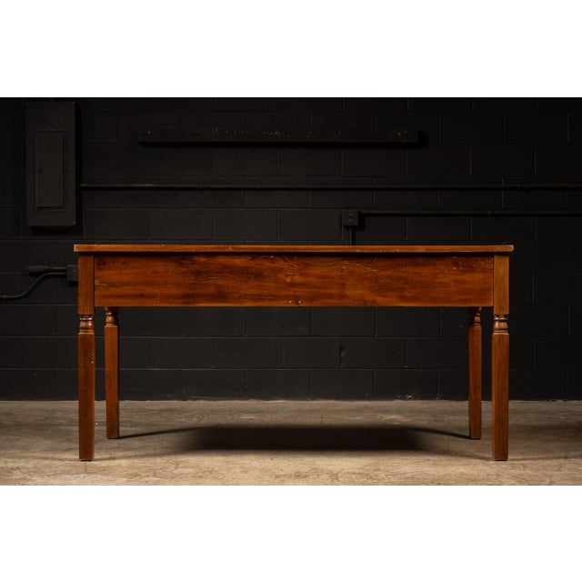 Early 20th Century Antique Oak Arts & Crafts Writing Desk For Sale - Image 5 of 8