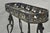 Vintage French Art Nouveau Style Heavy Wrought Iron Garden Planter Plant Stand For Sale - Image 12 of 17