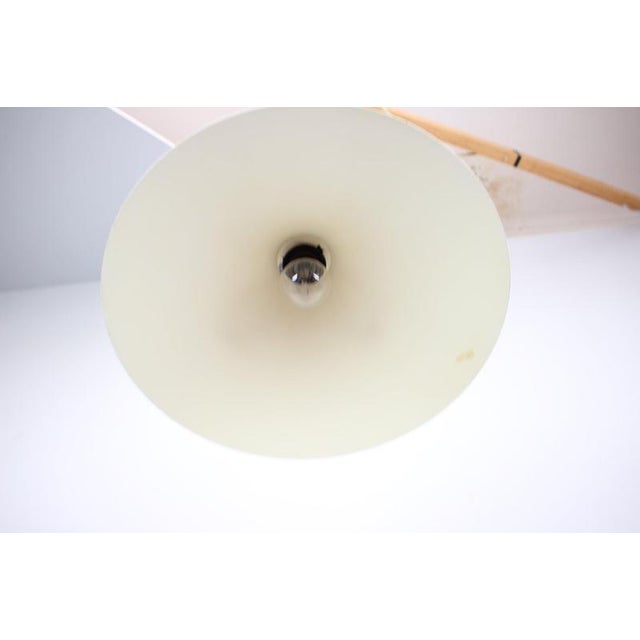 Czechoslovakian Space Age Pendant Lamp in Black Metal, 1970s For Sale - Image 3 of 12