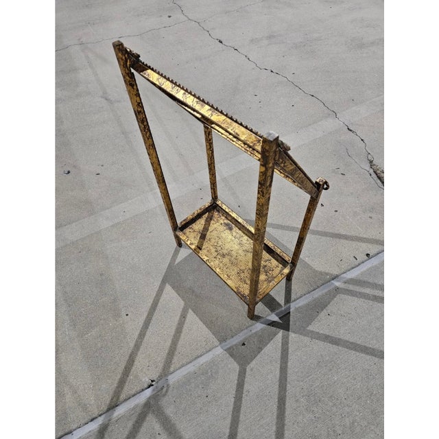 1970’s Hollywood Regency Gold Braided Gilt Iron Towel Rack For Sale - Image 17 of 17
