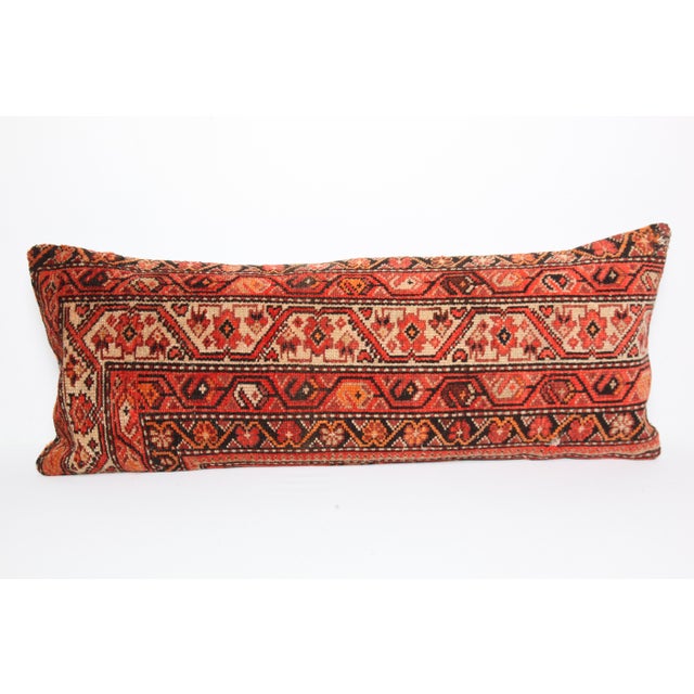 Here i am listing a 100% Handmade double knotted rug pillow cover, made from antique Persian tribal carpet rug. This’s a...