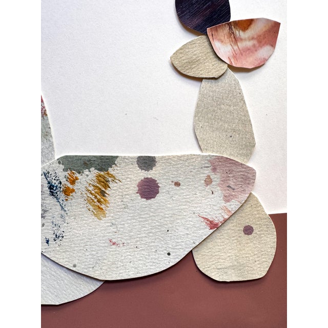 2020s "Love Without Words 1" Original Mixed-Media Collage on Paper by Zac Woodiel For Sale - Image 5 of 9