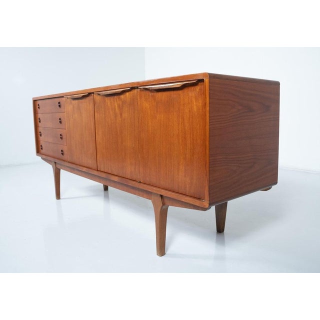 Brown Mid-Century Modern Scandinavian Teak Sideboard, 1970s For Sale - Image 8 of 12