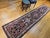 1900 - 1909 Vintage Persian Bakhtiari Tribal Runner, Hand-Knotted Wool, Floral Bouquets & Medallions, Navy & Ivory, 3x12 For Sale - Image 5 of 16