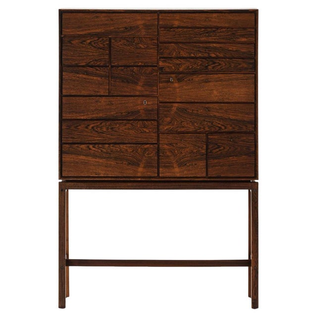 Cabinet in Brass and Rosewood by Børge Mogensen, 1960s For Sale - Image 9 of 9