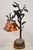 Maitland Smith Figural Bronze Monkey Desk Table Lamp with Adjustable Pen Shell Shade. Item features original label,...