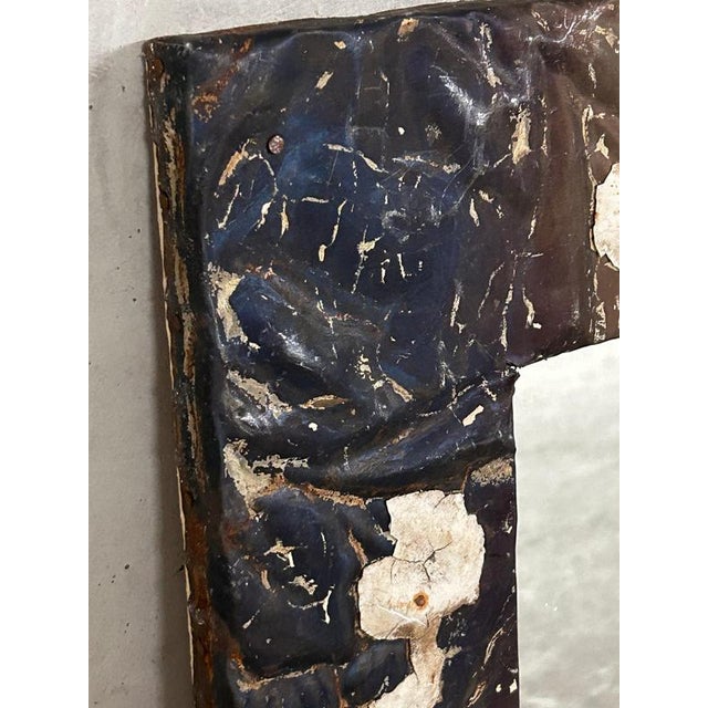Pressed Tin Ceiling Tile Mirror For Sale - Image 3 of 4