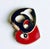 Vintage Aaron Basha 18k Yellow Gold Diamond Enamel Whimsical Heart Charm Pendant For Sale - Image 4 of 9