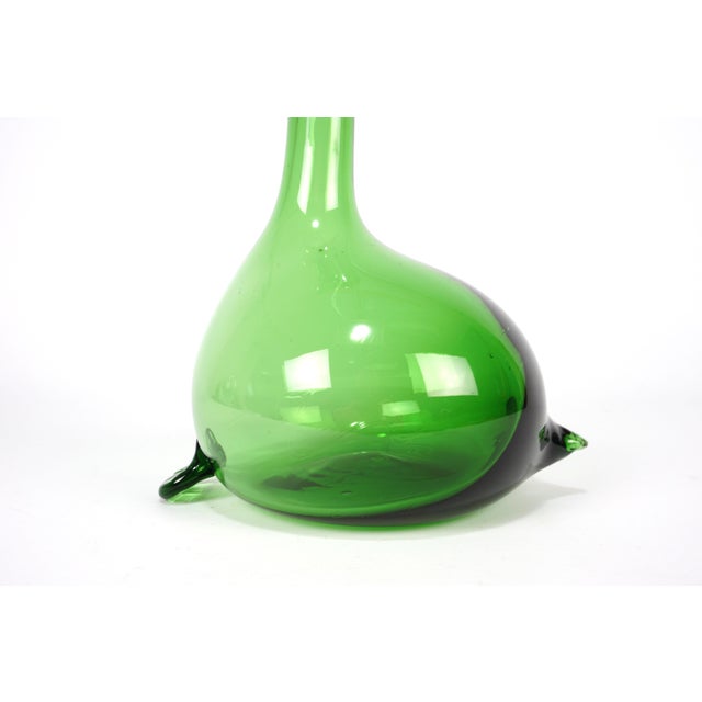 Murano Empoli Green Carafe by Gio Ponti, 1950s For Sale - Image 17 of 18
