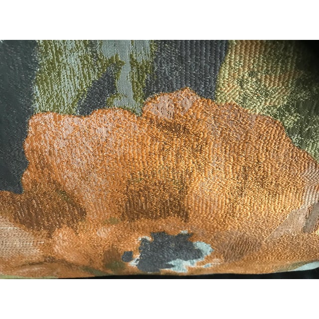 Stunning d.v. Kap Home woven customs Pillow Sham in hues of orange, silver and gold Insert not included Hidden zip closure...