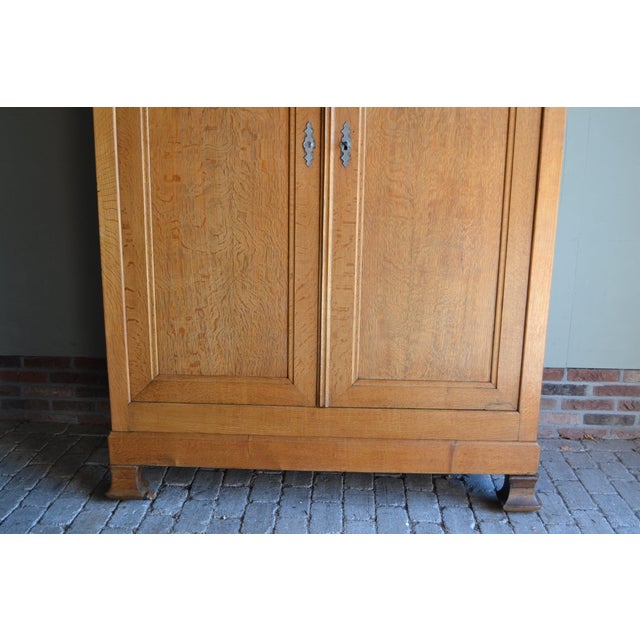 Antique Louis Philippe Oak Cabinet For Sale - Image 4 of 10