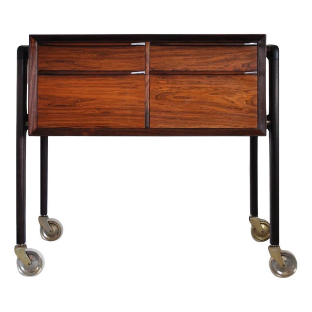 Danish Modern Rosewood Sewing Table, 1960s For Sale