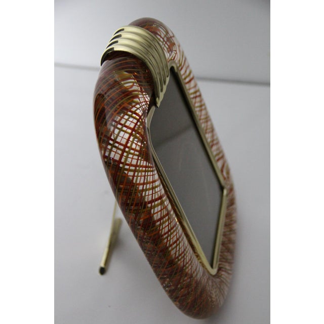 Photo Frame in Red Filigree Murano Glass by Paolo Venini, 2000 For Sale - Image 11 of 18