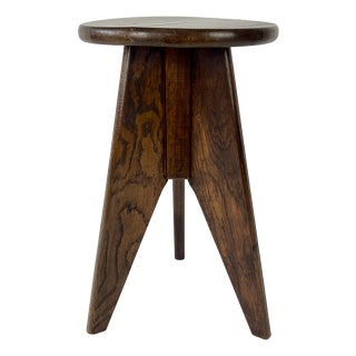 French Modernist Stool, 1940s For Sale
