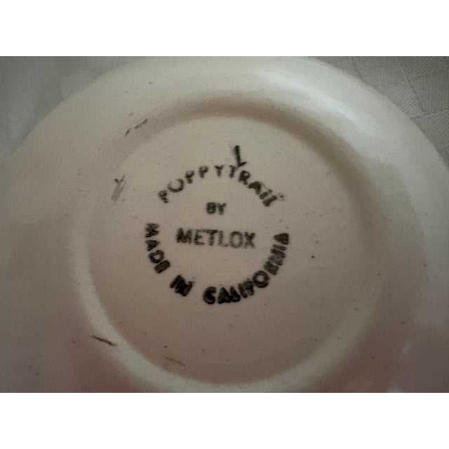 Cream 1950s Metlox Poppytrail Bowls in the Confetti Pattern - Set of 6 For Sale - Image 8 of 13