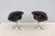 Metal 1960 Mid-Century Modern Burke Division Brown Leather Swivel Bucket Chairs, a Pair For Sale - Image 7 of 18