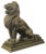 Art Deco Bronze Animal Lion Sculpture, 1930s For Sale
